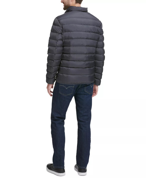 Men's Quilted Zip-Front Jacket Grey - 4