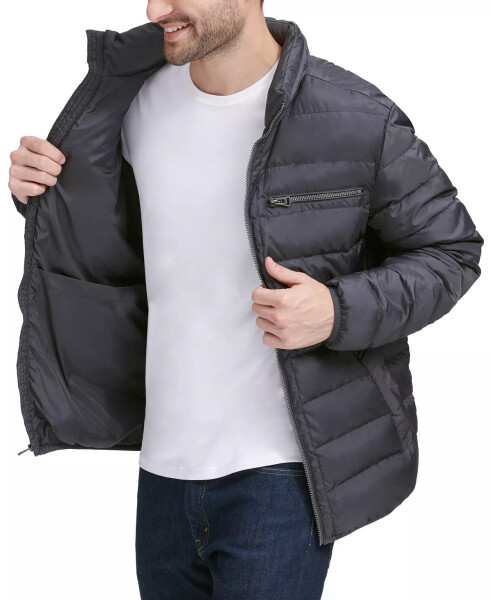 Men's Quilted Zip-Front Jacket Grey - 5