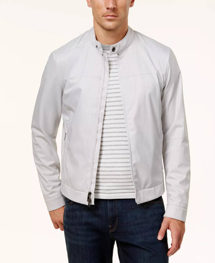 Men's Racer Jacket Pearl Grey - 3