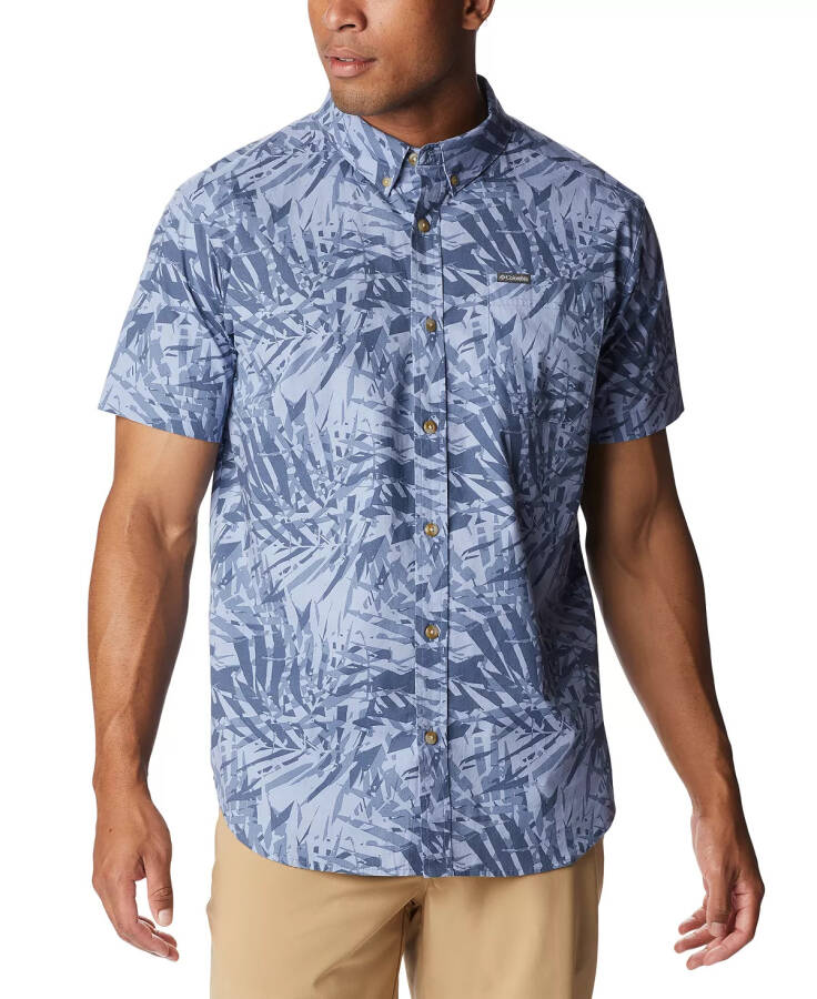 Men's Rapid Rivers Printed Short Sleeve Shirt Bluestone Dye - 1