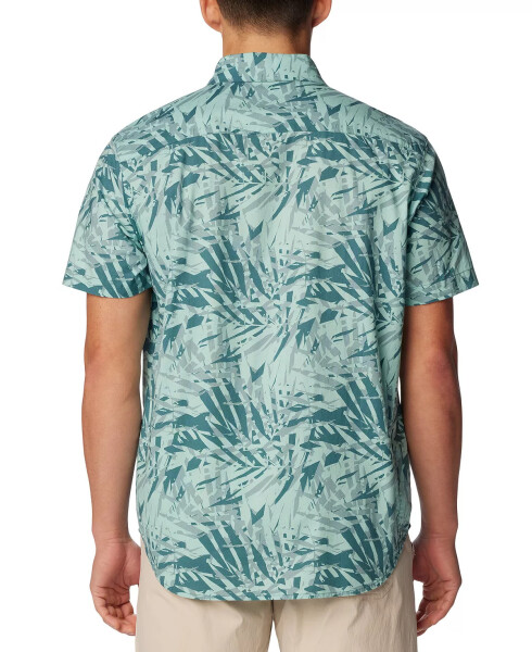 Men's Rapid Rivers Printed Short Sleeve Shirt Cloudburst Dye Palms - 2