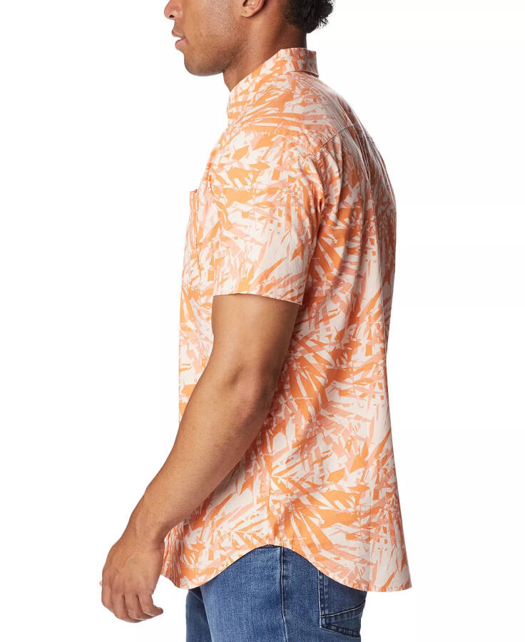 Men's Rapid Rivers Printed Short Sleeve Shirt Desert Orange D - 4