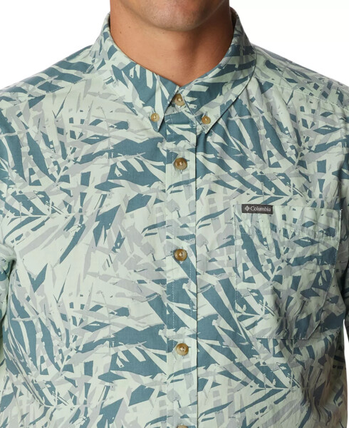 Men's Rapid Rivers Printed Short Sleeve Shirt Metal Dye Palms - 3