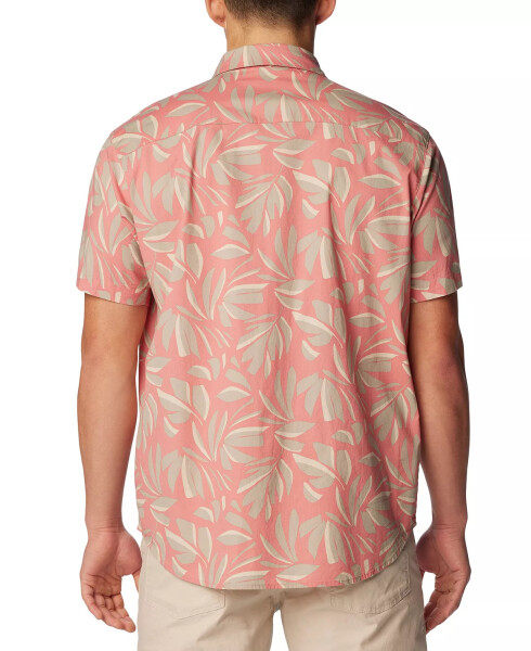 Men's Rapid Rivers Printed Short Sleeve Shirt Pink Agave Areca - 2