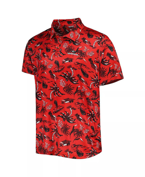 Men's Red Georgia Bulldogs Super Terminal Tackle Omni-Shade Polo Shirt Red - 3