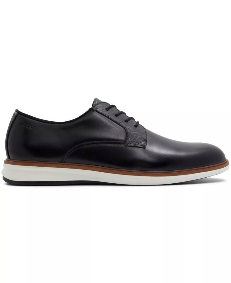 Men's Red Lace-Up Shoes Black - 2