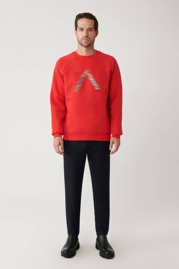 Men's Red Sweatshirt - 6