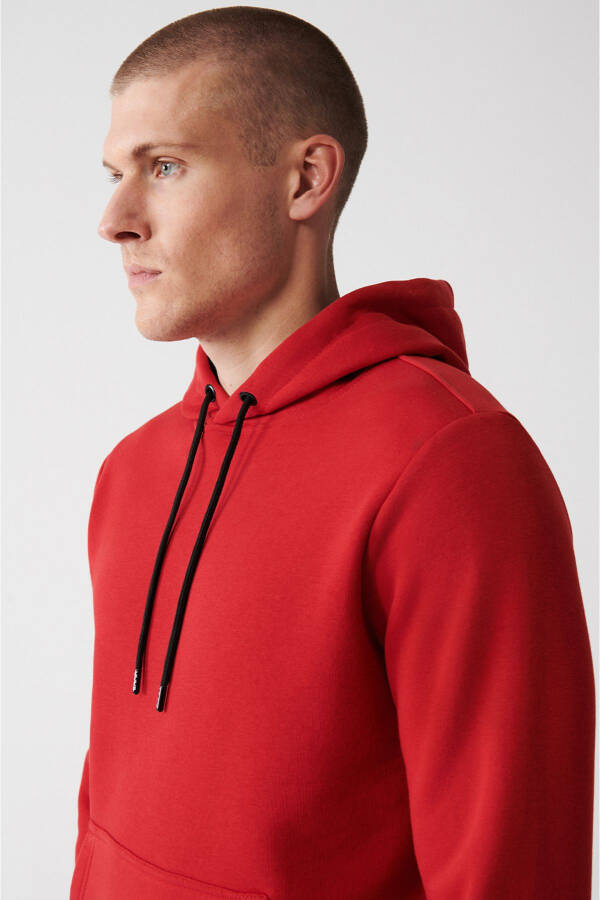 Men's Red Unisex Sweatshirt - 8