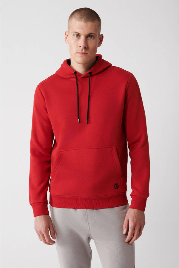 Men's Red Unisex Sweatshirt - 11