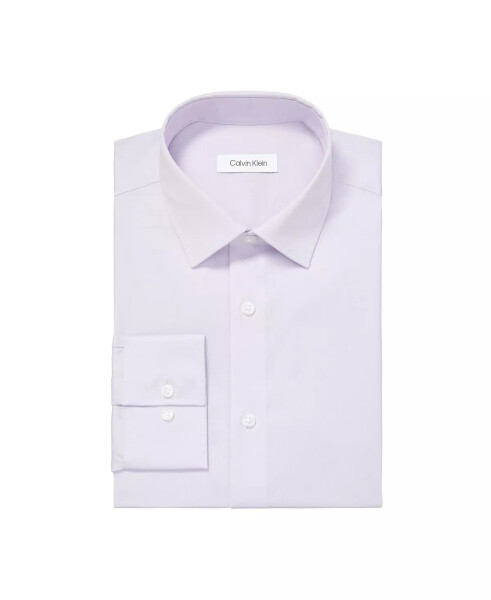 Men's Refined Cotton Stretch Regular Fit Dress Shirt LILAC - 3