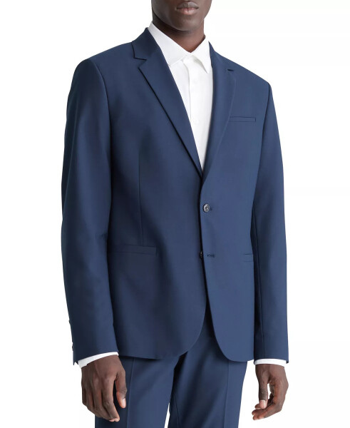 Men's Refined Slim-Fit Stretch Suit Jacket - Dark Sapphire - 1