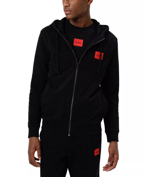 Men's Regular-Fit Full-Zip Hoodie, Created for Modazone Black - 1