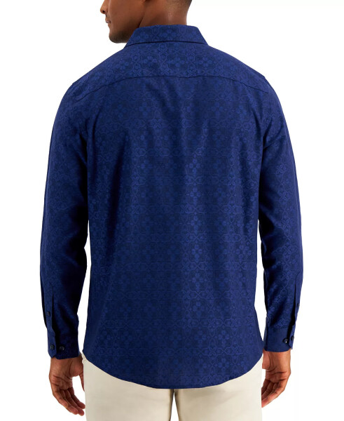 Men's Regular-Fit Medallion-Print Shirt, Created for Modazone Navy Cbo - 2