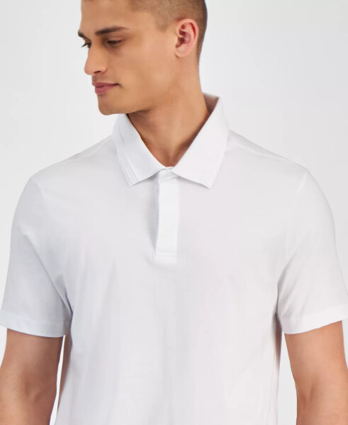 Men's Regular-Fit Mercerized Polo Shirt, Created for Modazone Bright White - 5