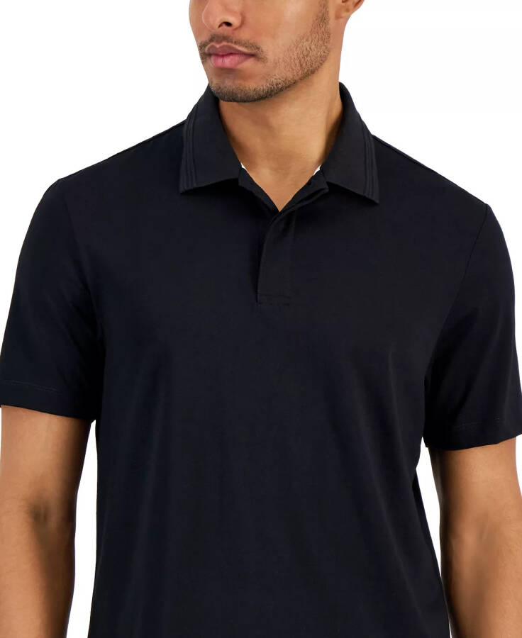 Men's Regular-Fit Mercerized Polo Shirt, Created for Modazone - Deep Black - 8