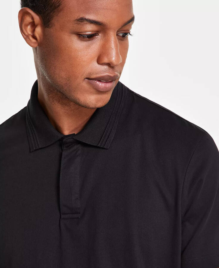 Men's Regular-Fit Mercerized Polo Shirt, Created for Modazone - Deep Black - 3