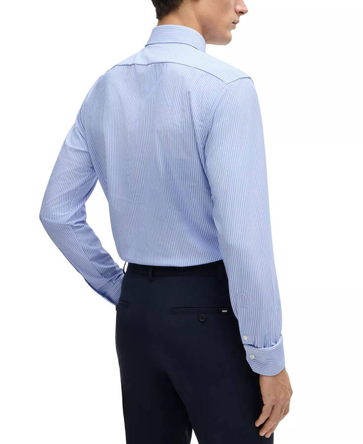 Men's Regular-Fit Performance Dress Shirt Light/Pastel Blue - 3