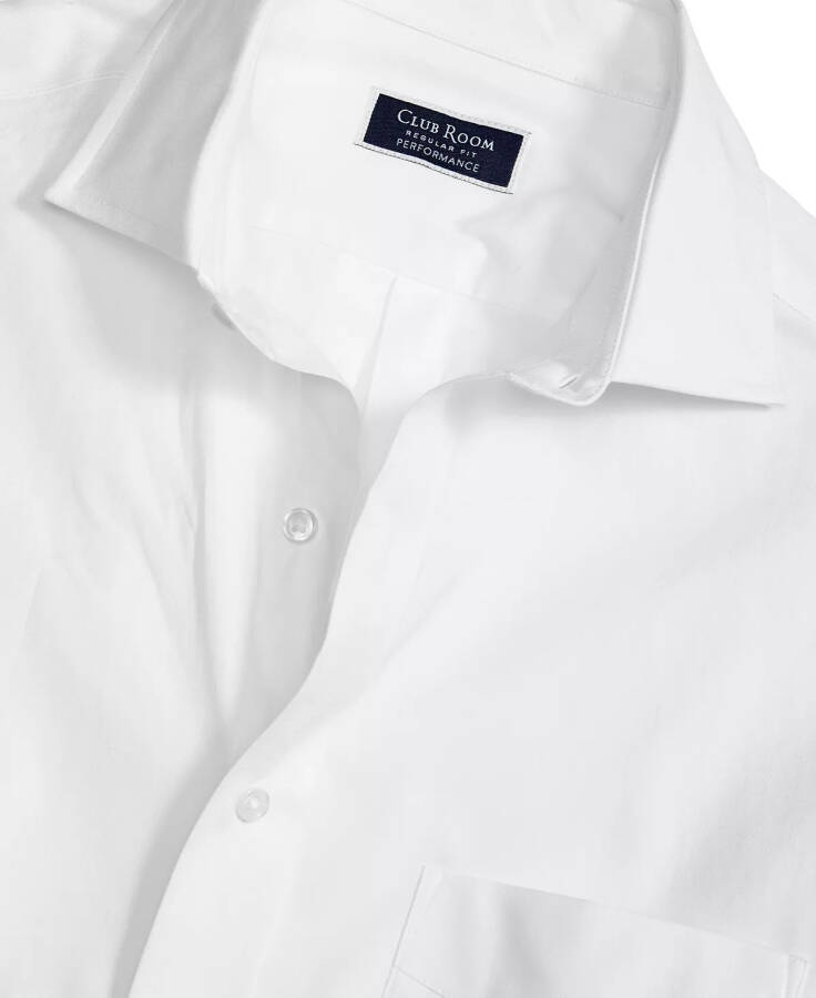 Men's Regular Fit Pinpoint Dress Shirt, Created for Macy's White - 4