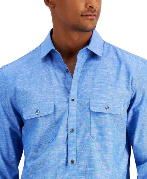 Men's Regular-Fit Solid Shirt, Created for Modazone Elevate - 3