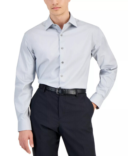 Men's Regular-Fit Temperature Regulating Solid Dress Shirt, Created for Macy's Misty Harbor - 1