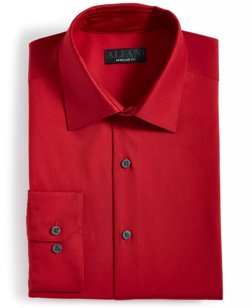 Men's Regular-Fit Temperature Regulating Solid Dress Shirt, Created for Modazone Crimson Red - 2