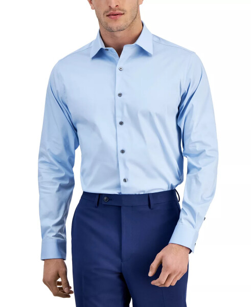 Men's Regular-Fit Temperature Regulating Solid Dress Shirt, Created for Modazone Horizon Blue - 1