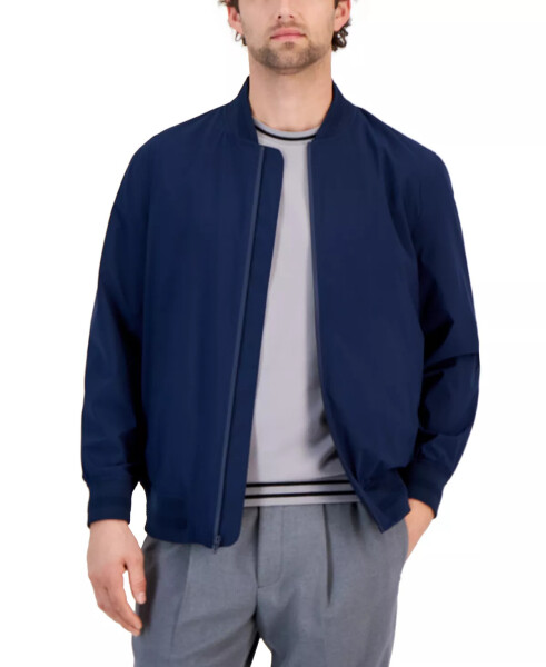 Men's Regular-Fit Water-Resistant Full-Zip Bomber Jacket, Created for Modazone Neo Navy - 1