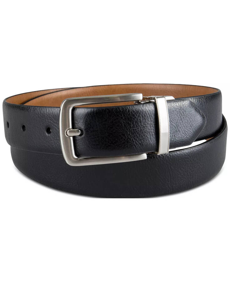 Men's Reversible Dress Belt, Created for Modazone Tan/ Black - 2