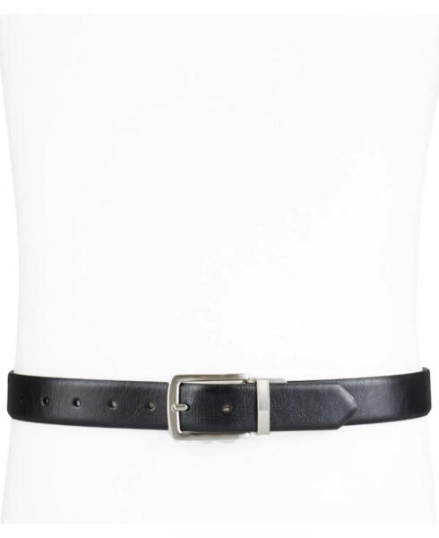 Men's Reversible Dress Belt, Created for Modazone Tan/ Black - 7