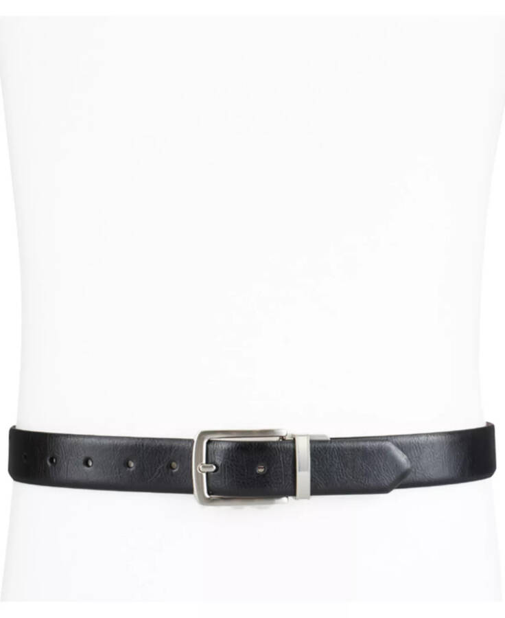 Men's Reversible Dress Belt, Created for Modazone Tan/ Black - 7