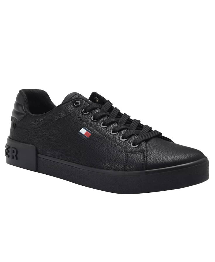 Men's Rezz Lace Up Low Top Sneakers All Black - 1