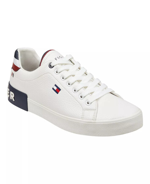 Men's Rezz Lace Up Low Top Sneakers White - 1