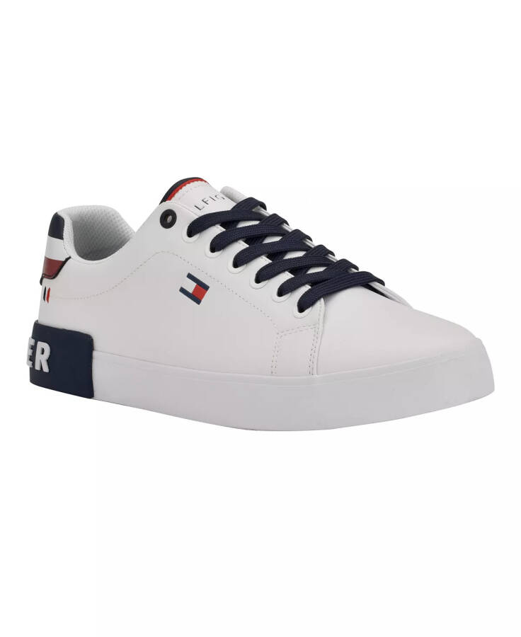 Men's Rezz Lace Up Low Top Sneakers White, Navy Multi - 12