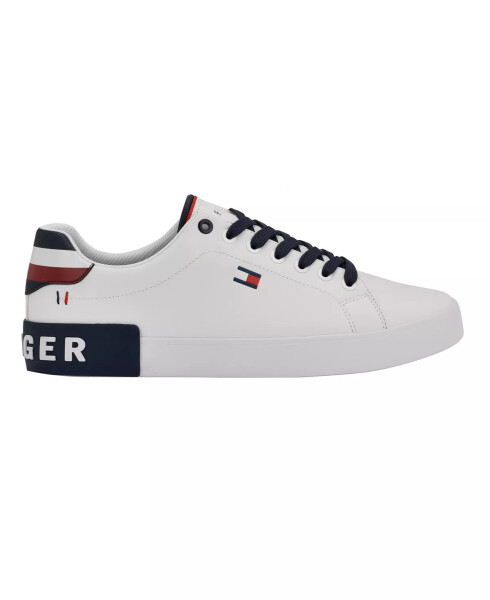 Men's Rezz Lace Up Low Top Sneakers White, Navy Multi - 2