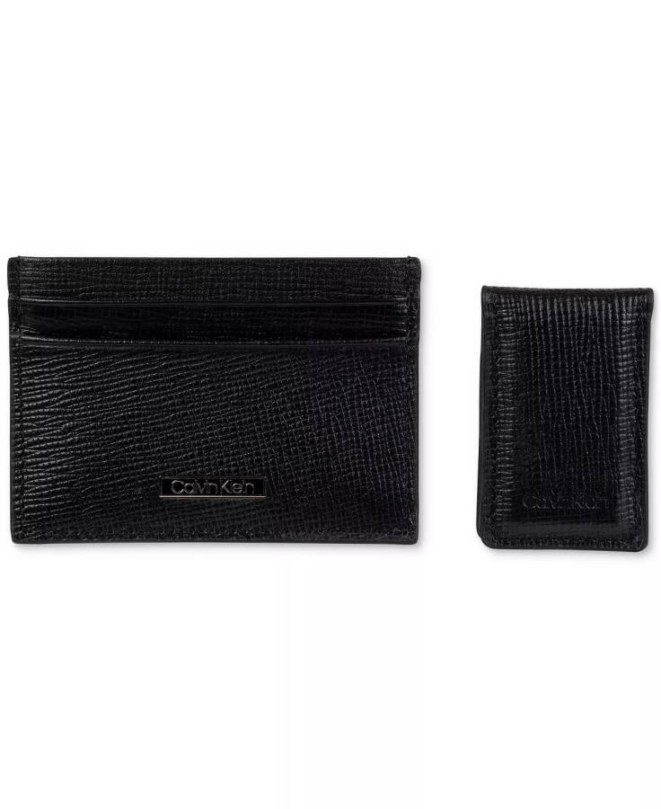 Men's RFID Card Case & Money Clip Black - 1