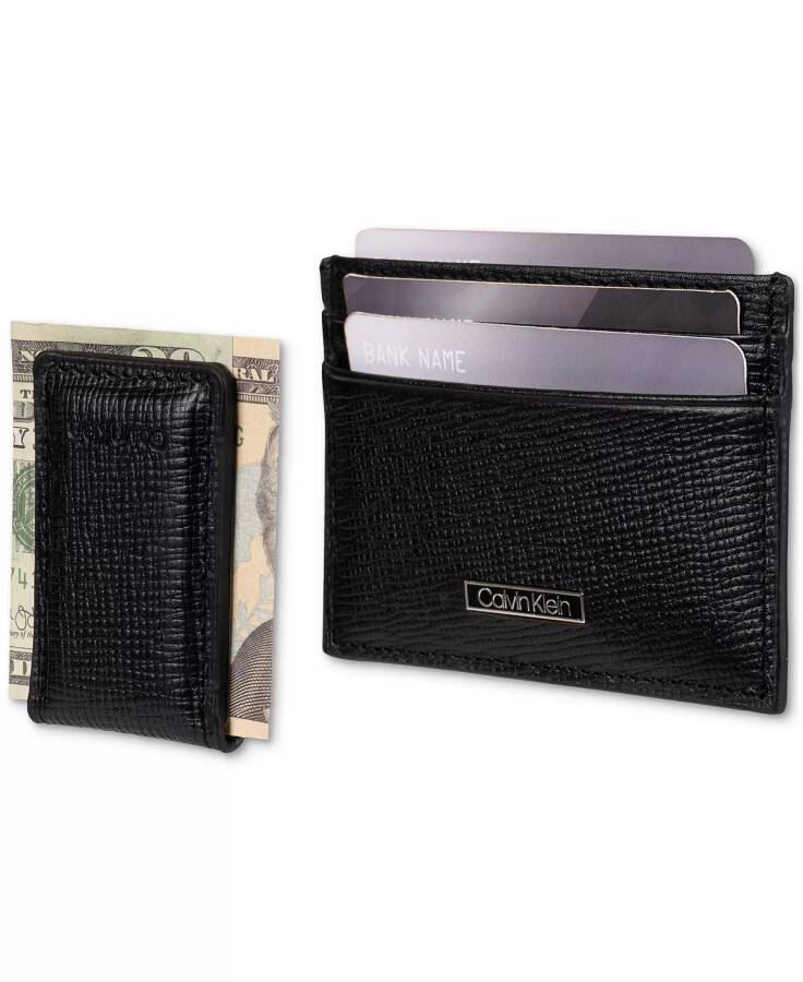 Men's RFID Card Case & Money Clip Black - 4