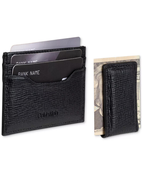 Men's RFID Card Case & Money Clip Black - 5