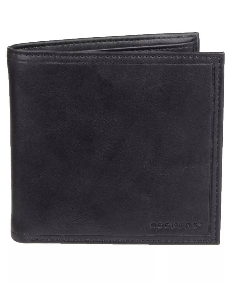 Men's RFID Extra Capacity Hipster Wallet Black - 1