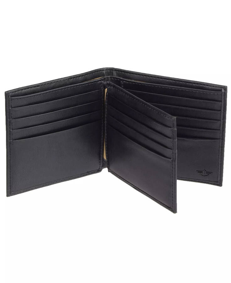 Men's RFID Extra Capacity Hipster Wallet Black - 2