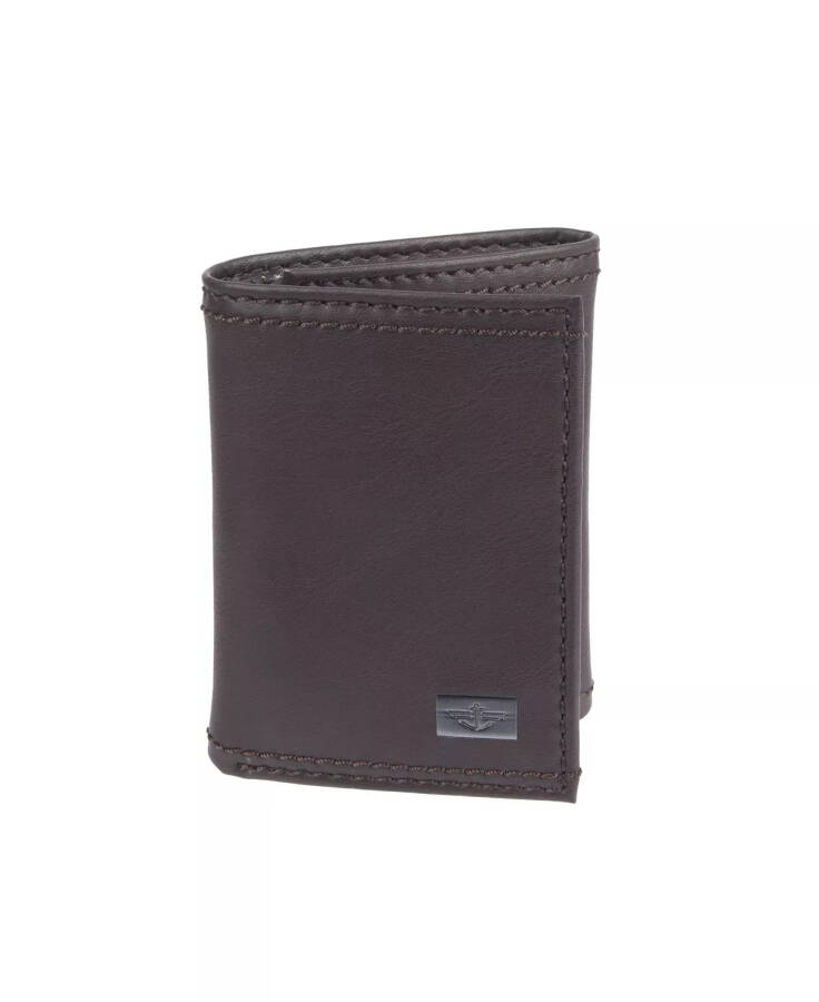 Men's RFID Extra Capacity Trifold Brown Wallet - 1