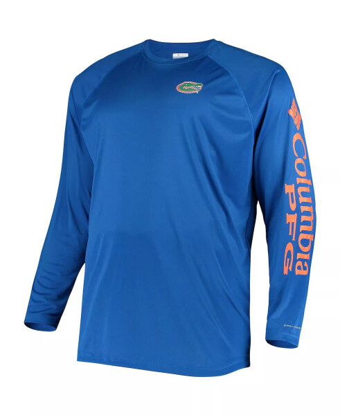 Men's Royal Florida Gators Big and Tall Terminal Tackle Long Sleeve Omni-Shade T-shirt Royal - 2