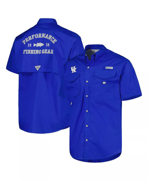 Men's Royal Kentucky Wildcats Bonehead Button-Up Shirt Royal - 1