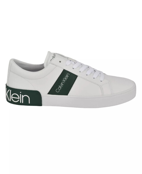 Men's Roydan Round Toe Lace-Up Sneakers White, Green - 2