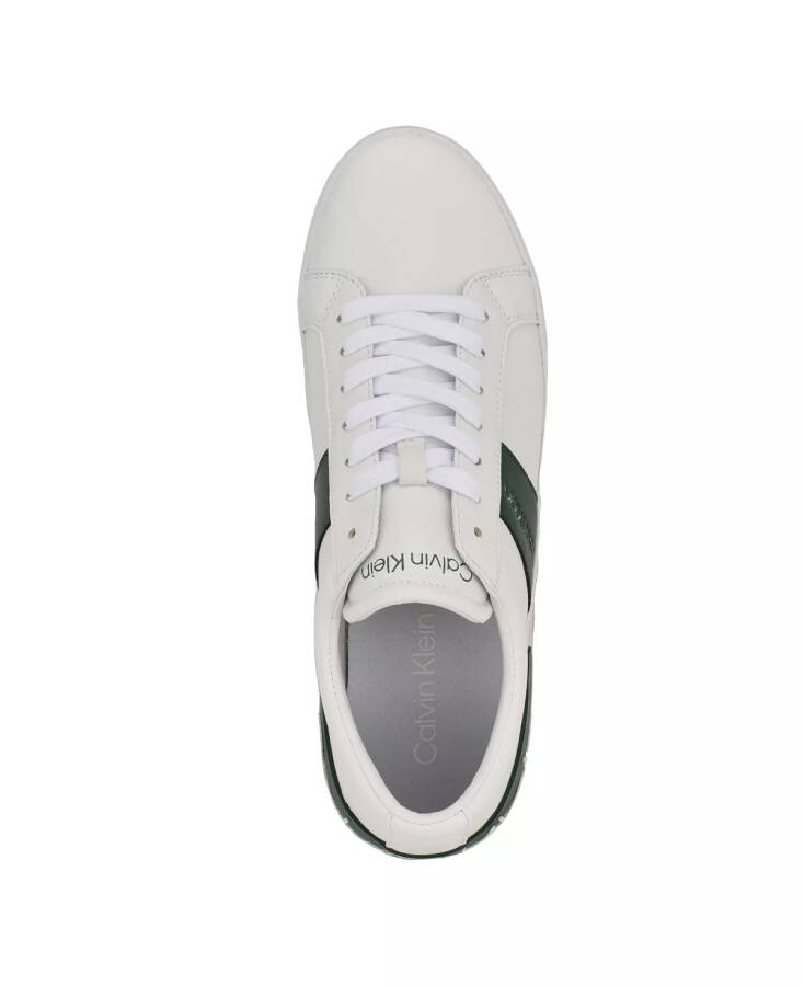 Men's Roydan Round Toe Lace-Up Sneakers White, Green - 4