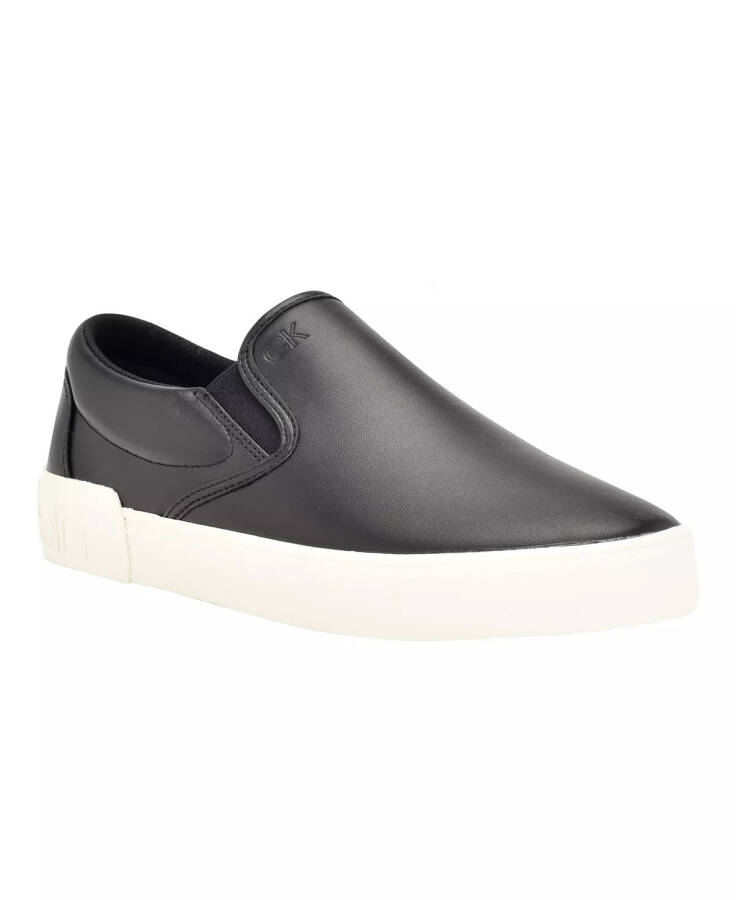 Men's Ryor Casual Slip-On Sneakers Black, Egret - 1