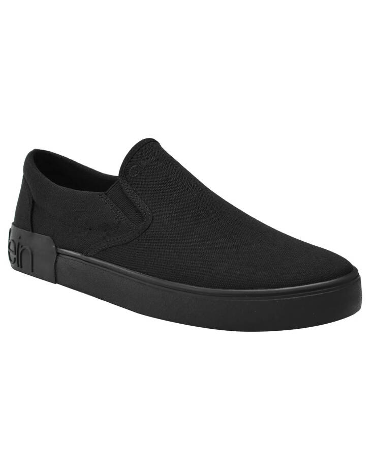 Men's Ryor Casual Slip-On Sneakers Solid Black - 1