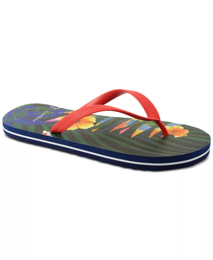 Men's Santino Flip-Flop Sandal, Created for Macy's Navy Floral - 1