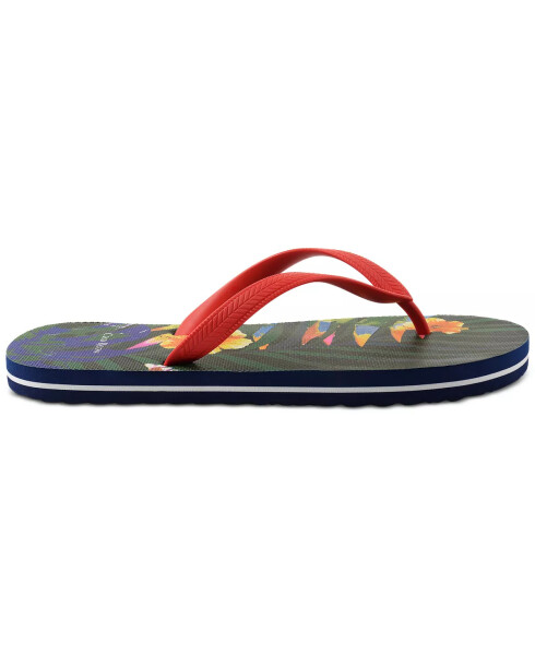 Men's Santino Flip-Flop Sandal, Created for Macy's Navy Floral - 2