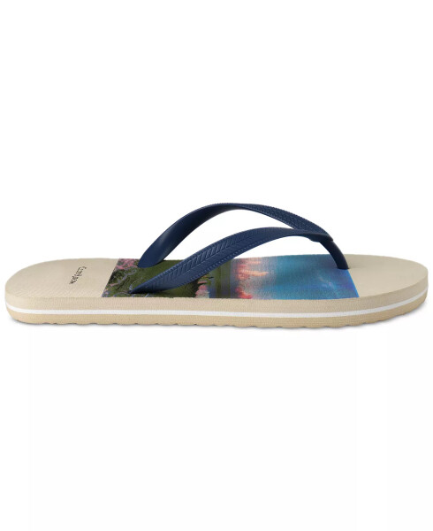 Men's Santino Flip-Flop Sandal, Created for Modazone Ocean Print - 2