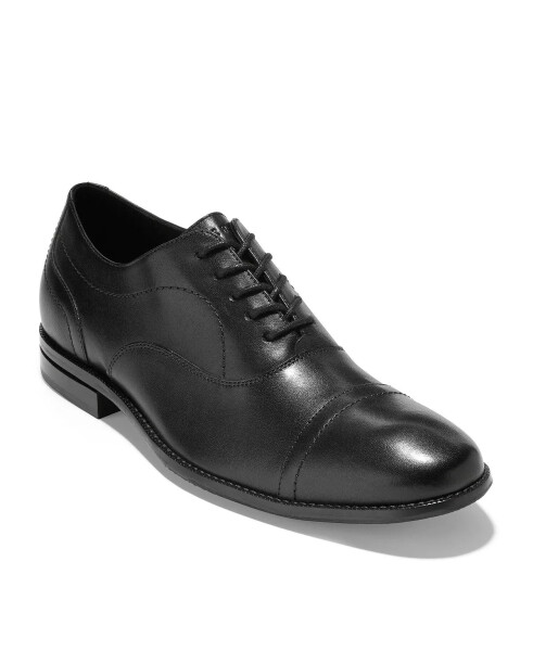 Men's Sawyer Leather Captoe Oxford Shoes Black - 1